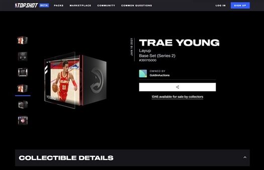 2020-21 NBA Top Shot Trae Young Highlight (#00397/15000)